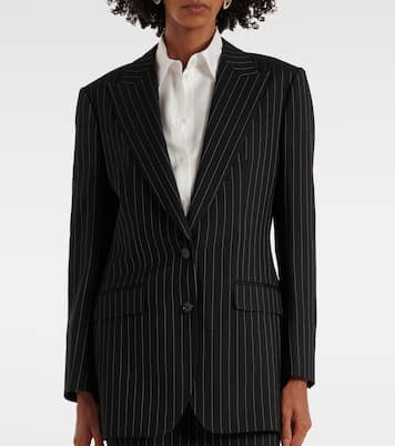 Blazer gessato in lana vergine | Dolce&Gabbana