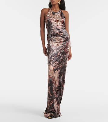 Bedruckte Robe aus Samt | Etro