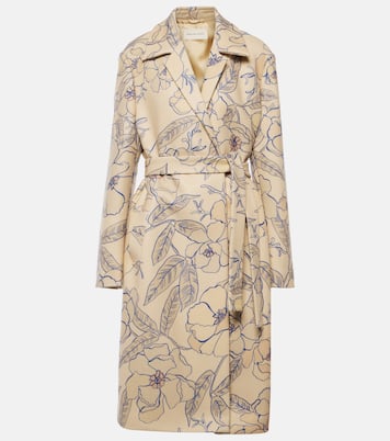 Floral wool-blend trench coat | Dries Van Noten