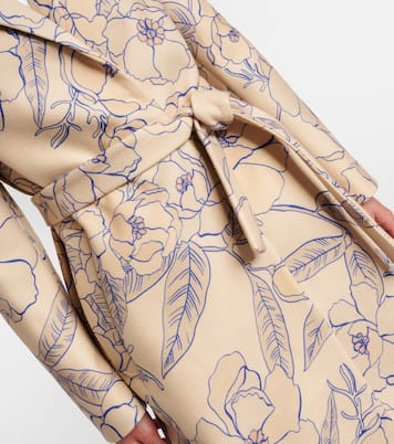 Floral wool-blend trench coat | Dries Van Noten