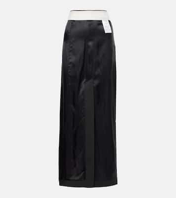 Gonna lunga in raso | MM6 Maison Margiela