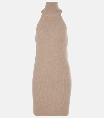 Abito corto Carmen in cashmere a coste | Lisa Yang