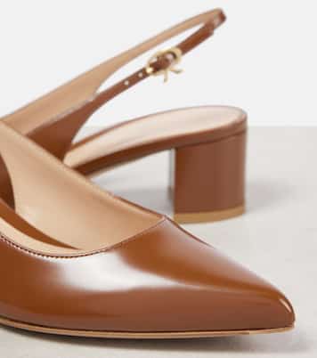 Slingback-Pumps 45 aus Leder | Gianvito Rossi