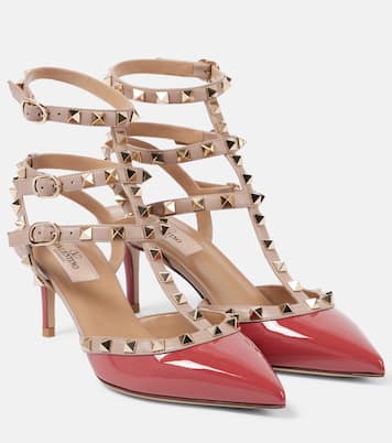 Escarpins Rockstud 65 en cuir verni | Valentino Garavani