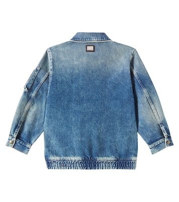 Denim bomber jacket | Dolce&Gabbana Kids