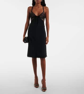 Abito sottoveste in raso | Alessandra Rich
