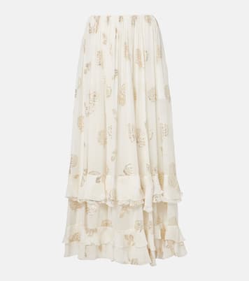 Maxirock aus Musselin-Jacquard | Chloé