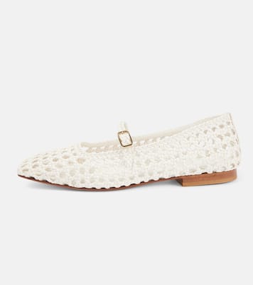 Ballerines Paris en cuir tissé | Souliers Martinez