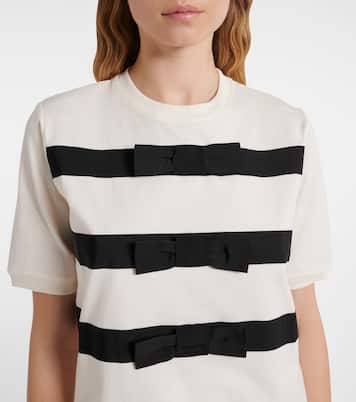 Camiseta de algodón con lazo | Nina Ricci
