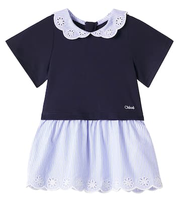 Bebé - vestido en popelín de algodón | Chloé Kids
