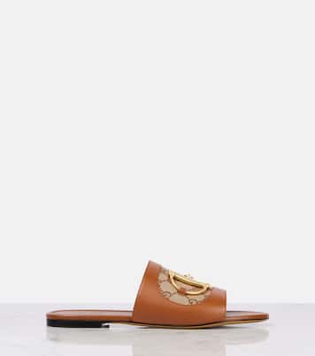 Sandali Horsebit GG in pelle | Gucci