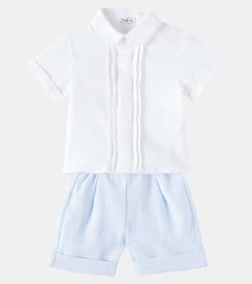 Baby - Camicia e shorts in lino | Il Gufo