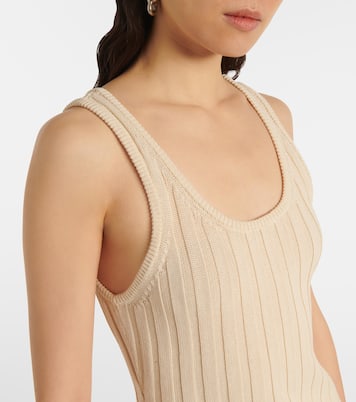 Tank top in maglia di misto cotone a coste | Acne Studios