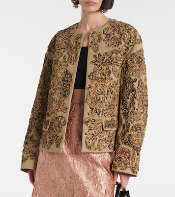 Veste en coton à sequins | Dries Van Noten