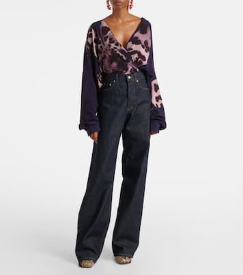 Jeans a gamba larga e vita alta | Dries Van Noten