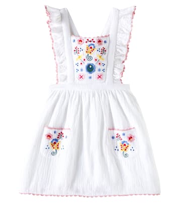 Besticktes Kleid Huguette aus Baumwoll-Gaze | Louise Misha