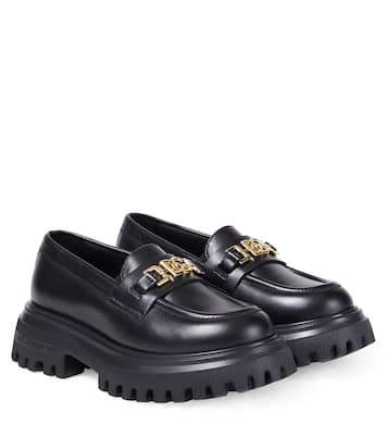 Loafers DG aus Leder | Dolce&Gabbana Kids