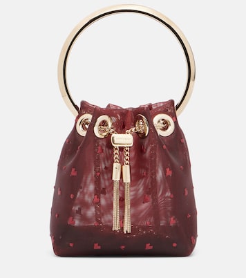 Bon Bon Micro mesh bucket bag | Jimmy Choo