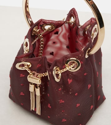 Bon Bon Micro mesh bucket bag | Jimmy Choo