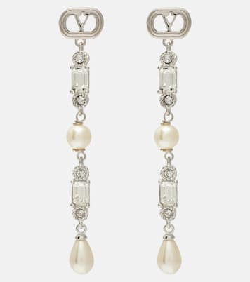 Pendientes Ovalette adornados con Swarovski® y VLogo  | Valentino