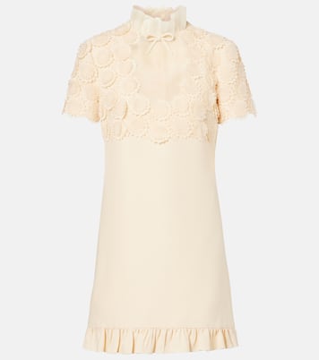 Crepe Couture刺绣迷你连衣裙 | Valentino