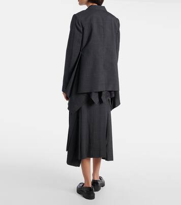 Prince of Wales checked wool blazer | Sacai