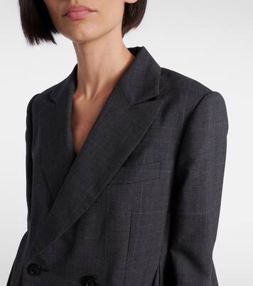 Prince of Wales checked wool blazer | Sacai