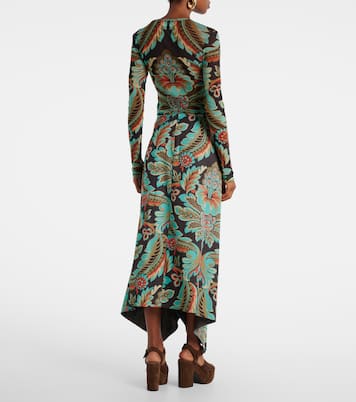 Floral asymmetric wrap skirt | Etro