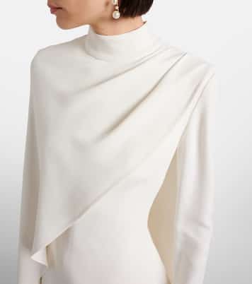 Caped cady cocktail dress | Elie Saab