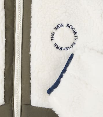 Ninette faux shearling-trimmed jacket | The New Society