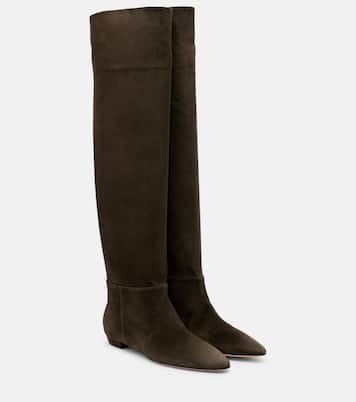 Stiefel aus Veloursleder | Gianvito Rossi