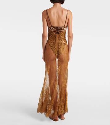 Maxikleid aus Spitze  | Jacques Wei