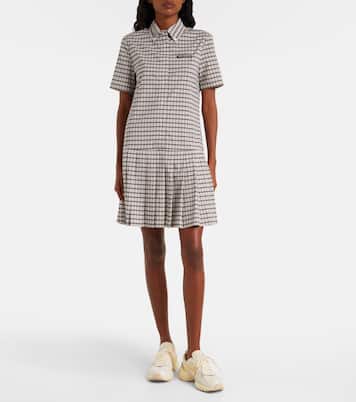 Plaid pleated minidress | Tory Burch
