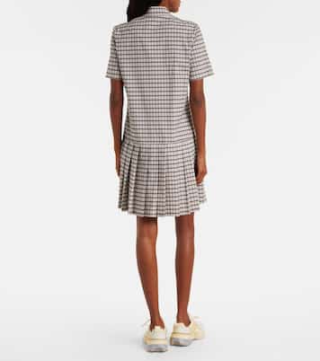 Plaid pleated minidress | Tory Burch