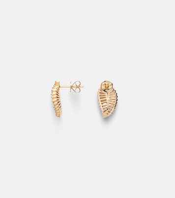 Small 18kt gold earrings with diamonds  | Anita Ko