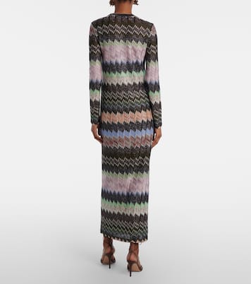 Jacquard lamé maxi dress | Missoni