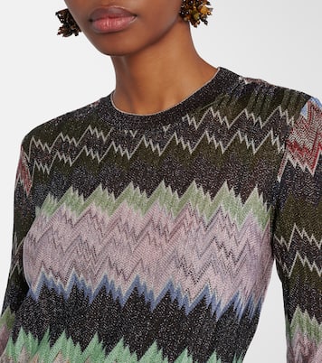 Jacquard lamé maxi dress | Missoni
