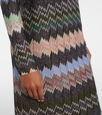 Jacquard lamé maxi dress | Missoni