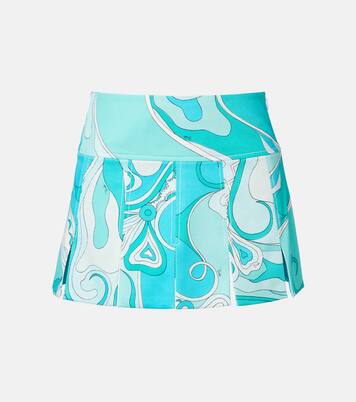 Orchidee cotton-blend gabardine miniskirt | Pucci