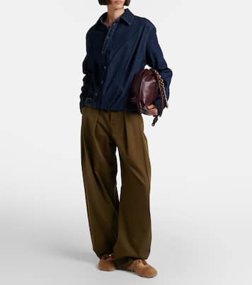 Pebble Soft shearling ballet flats | Loewe