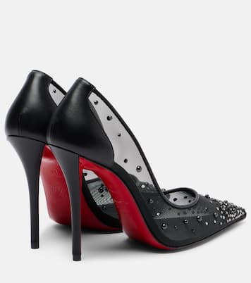Pumps Miss Z 100 aus Mesh mit Kristallen | Christian Louboutin