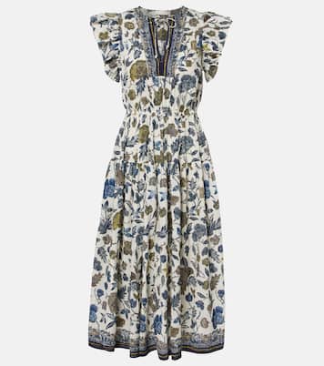 Vestido midi Kairi en mezcla de algodón | Ulla Johnson