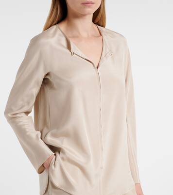 Blouse Mitico en soie mélangée | Max Mara