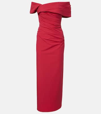 Gale draped off-shoulder cocktail dress | Rachel Gilbert