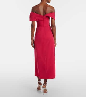 Gale draped off-shoulder cocktail dress | Rachel Gilbert