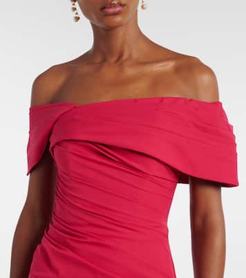Gale draped off-shoulder cocktail dress | Rachel Gilbert