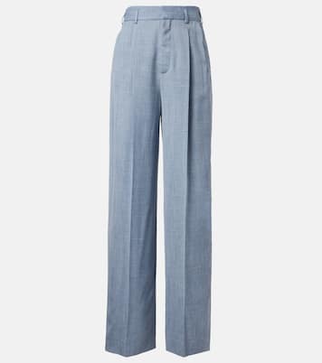 Hector wool, silk, and linen wide-leg pants | Loro Piana