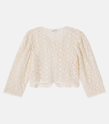 Jora floral cotton lace jacket | Bebe Organic