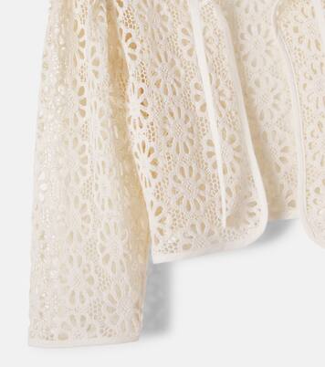 Jora floral cotton lace jacket | Bebe Organic