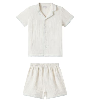 Cotton shirt and shorts set | Bebe Organic